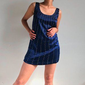 🎃 5 sale items x $45 Silk navy blue mini dress